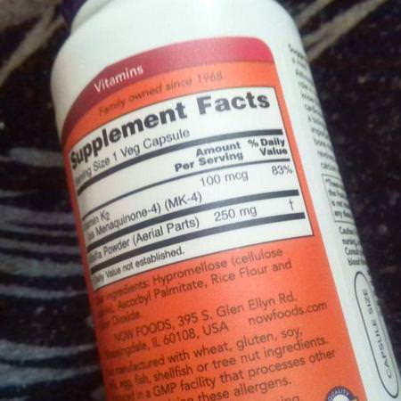 Supplements Vitamins Vitamin K Non Gmo Now Foods