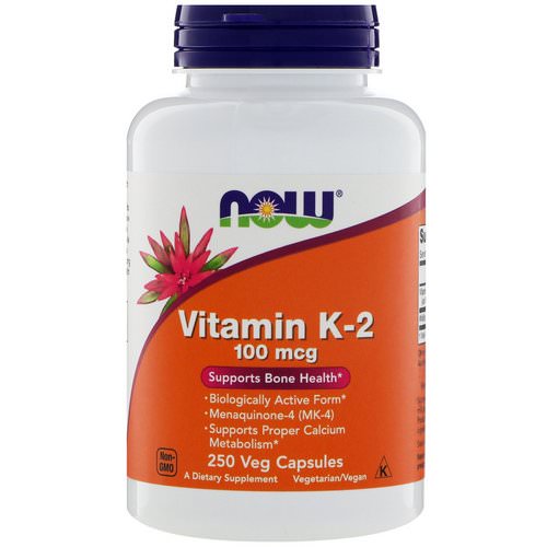 Now Foods, Vitamin K-2, 100 mcg, 250 Veg Capsules Review