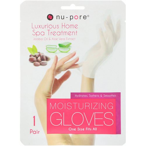 Nu-Pore, Moisturizing Gloves, Jojoba Oil & Aloe Vera Extract, 1 Pair Review