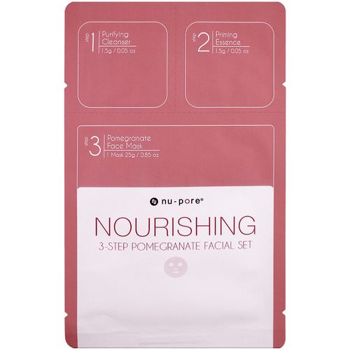 Nu-Pore, Nourishing 3-Step Pomegranate Facial Set, 1 Pack Review