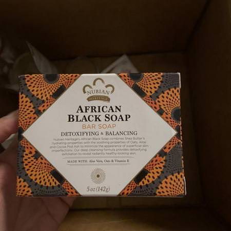 Nubian Heritage, African Black Bar Soap, 5 oz (142 g) Review