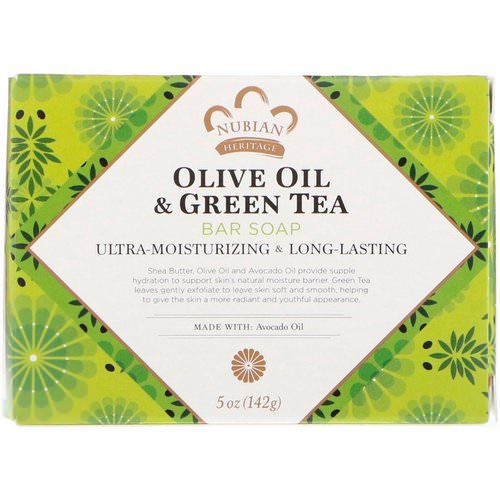 Nubian Heritage, Olive Oil & Green Tea Bar Soap, 5 oz (142 g) Review
