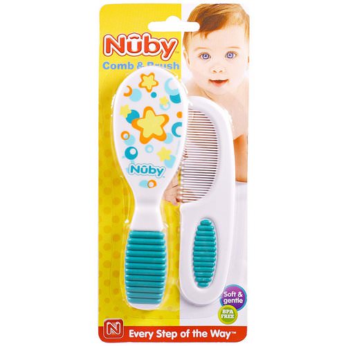 Nuby, Soft & Gentle, Comb & Brush, 1 Set Review