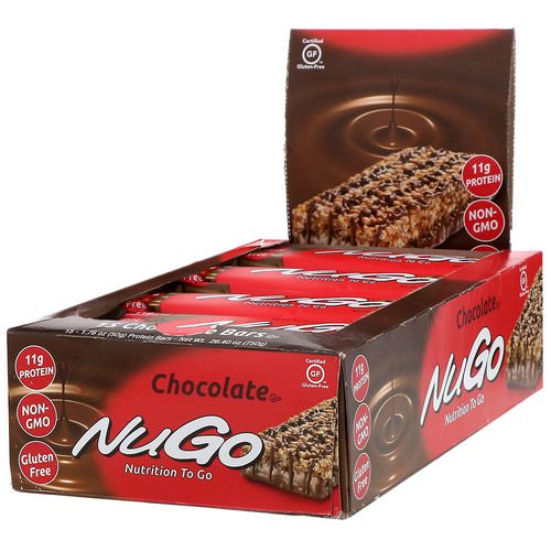 NuGo Nutrition, Nutrition To Go, Chocolate, 15 Bars, 1.76 oz (50 g) Each Review