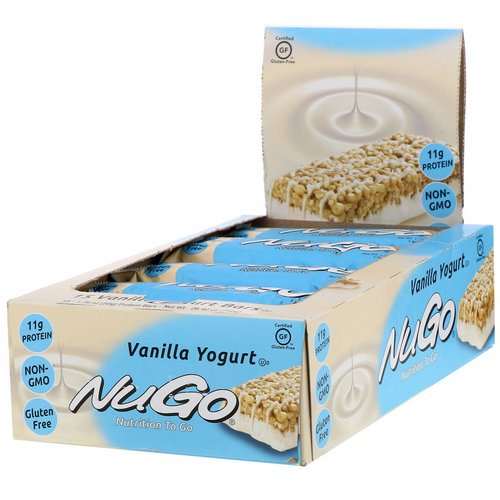 NuGo Nutrition, Nutrition To Go, Vanilla Yogurt, 15 Bars, 1.76 oz (50 g) Each Review