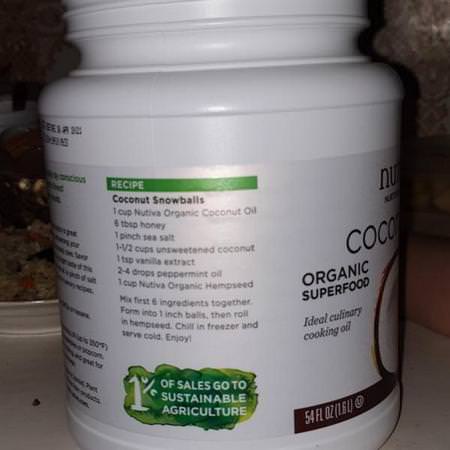 Nutiva, Organic Coconut Oil, Virgin, 14 fl oz (414 ml) Review