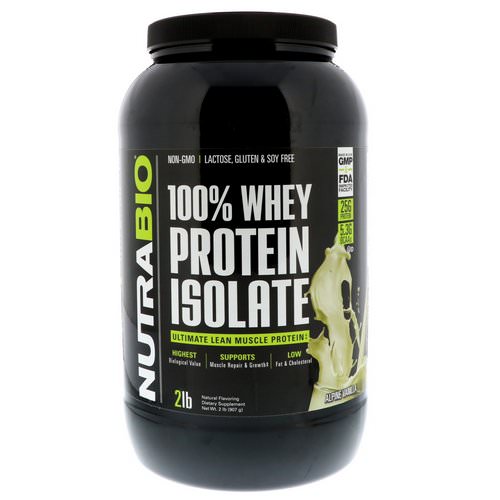 NutraBio Labs, 100% Whey Protein Isolate, Alpine Vanilla, 2 lbs (907 g) Review