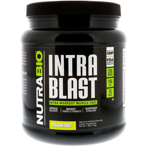 NutraBio Labs, Intra Blast, Passion Fruit, 1.6 lb (718 g) Review