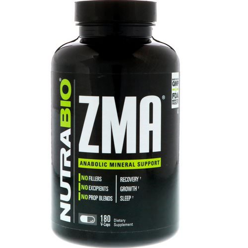 NutraBio Labs, ZMA, 180 Vegetable Capsules Review