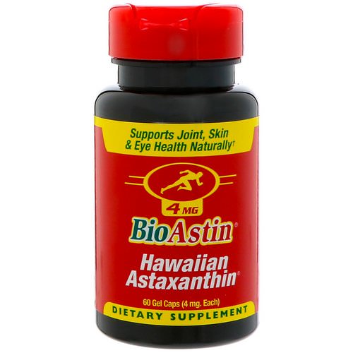Nutrex Hawaii, BioAstin, Hawaiian Astaxanthin, 4 mg, 60 Gel Caps Review