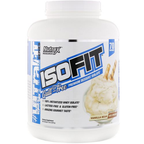 Nutrex Research, IsoFit, Vanilla Bean Ice Cream, 5 lbs (2261 g) Review