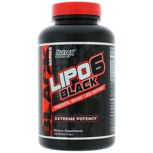 Nutrex Research, Lipo-6 Black, Extreme Potency, Weight Loss, 120 Black-Caps Review