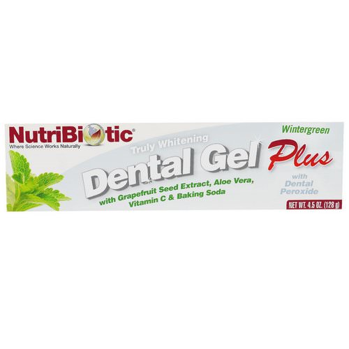 NutriBiotic, Dental Gel Plus, Truly Whitening, Wintergreen, 4.5 oz (128 g) Review