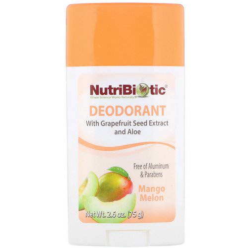 NutriBiotic, Deodorant, Mango Melon, 2.6 oz (75 g) Review
