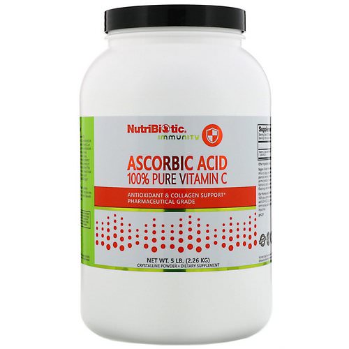 NutriBiotic, Immunity, Ascorbic Acid, 100% Pure Vitamin C, Crystalline Powder, 5 lb (2.26 kg) Review