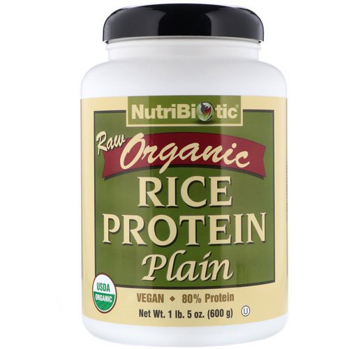 NutriBiotic, Raw Organic Rice Protein, Plain, 1 lb 5 oz (600 g) Review