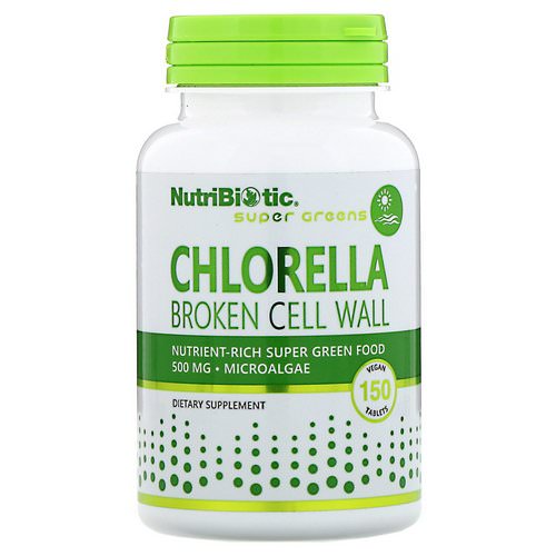 NutriBiotic, Super Greens, Chlorella, 500 mg, 150 Vegan Tablets Review