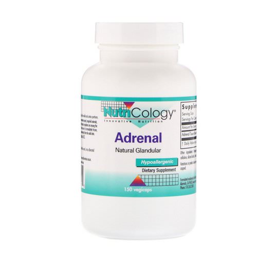 Nutricology, Adrenal, Natural Glandular, 150 Veggie Caps Review
