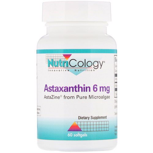Nutricology, Astaxanthin, 6 mg, 60 Softgels Review