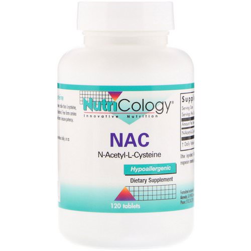 Nutricology, NAC, N-Acetyl-L-Cysteine, 120 Tablets Review