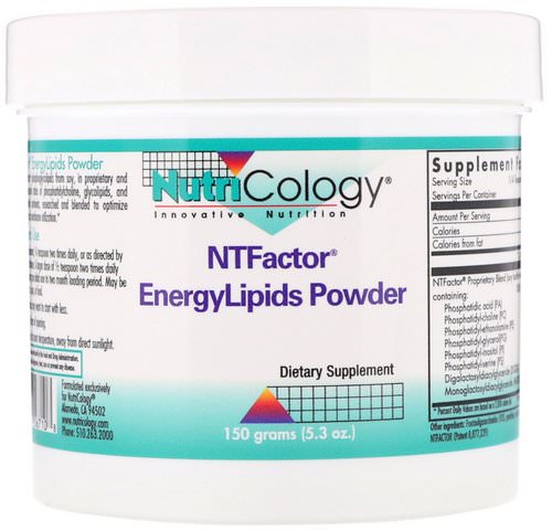 Nutricology, NTFactor, EnergyLipids Powder, 5.3 oz (150 g) Review