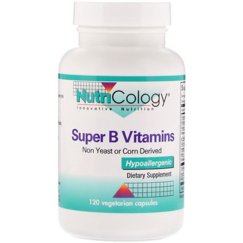 Nutricology, Super B Vitamins, 120 Vegetarian Capsules Review