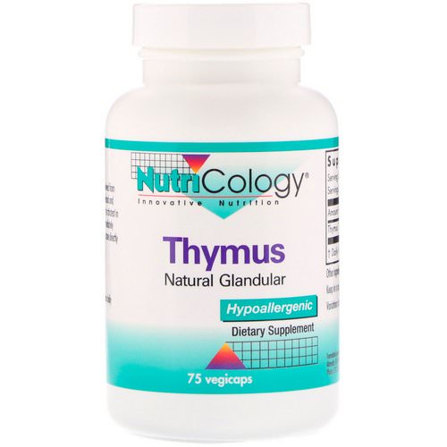 Nutricology, Thymus, 75 Vegicaps Review
