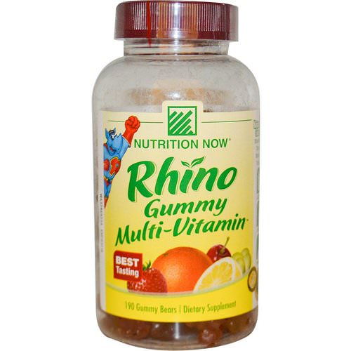 Nutrition Now, Rhino Gummy Multi-Vitamin, 190 Gummy Bears Review