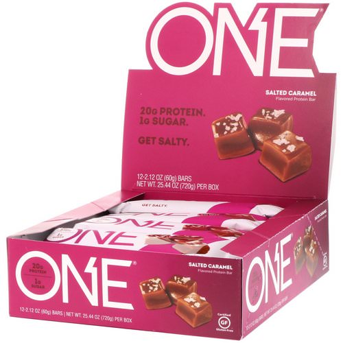 One Brands, One Bar, Salted Caramel, 12 Bars, 2.12 oz (60 g) Each Review
