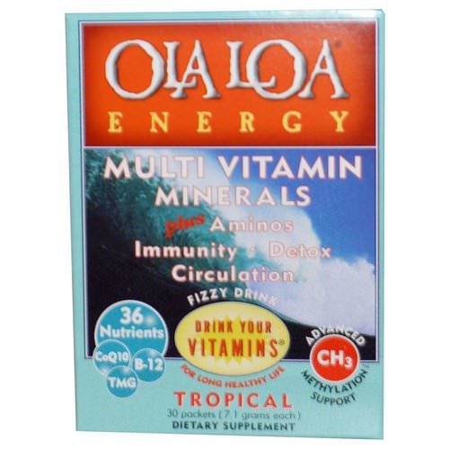 Ola Loa, Energy, Multi Vitamin Minerals, Tropical, 30 Packets, (7.1 g) Each Review