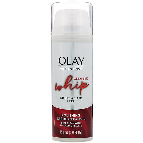 Olay, Regenerist, Cleansing Whip, Polishing Creme Cleanser, 5 fl oz (150 ml) Review