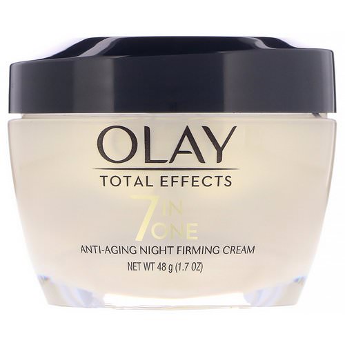 Olay, Total Effects, 7-in-One Anti-Aging Night Firming Cream, 1.7 oz (48 g) Review