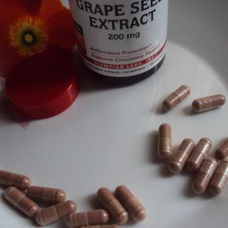 Supplements Antioxidants Grape Seed Extract Vegan Olympian Labs Inc