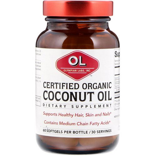 Olympian Labs, Certified Organic Coconut Oil, 60 Softgels Review