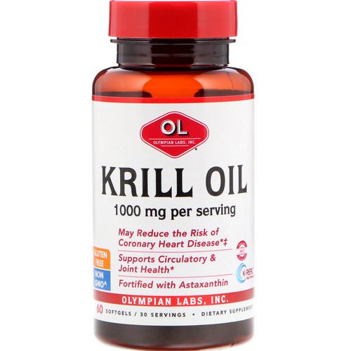 Olympian Labs, Krill Oil, 1000 mg, 60 Softgels Review