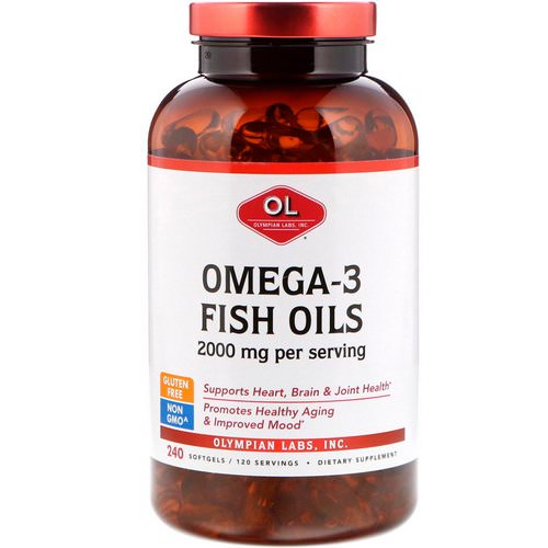 Olympian Labs, Omega-3 Fish Oils, 2000 mg, 240 Softgels Review