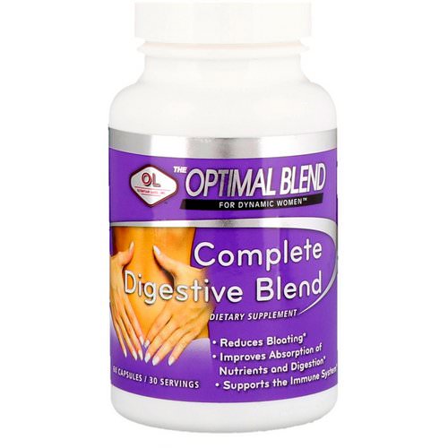 Olympian Labs, Optimal Blend, Complete Digestive Blend, For Women, 60 Capsules Review