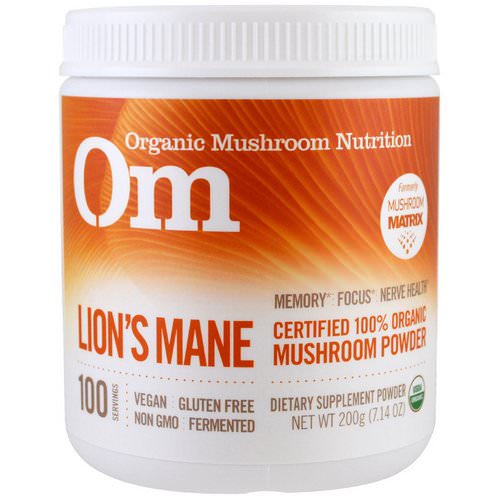 Organic Mushroom Nutrition, Lion's Mane, Mushroom Powder, 7.14 oz (200 g) Review