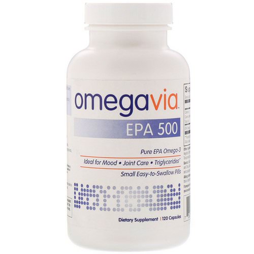 OmegaVia, EPA 500, Pure EPA Omega-3, 120 Capsules Review