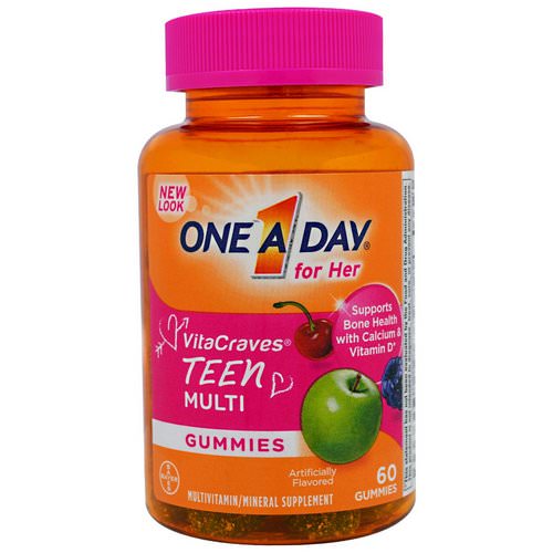 One-A-Day, For Her, VitaCraves, Teen Multi, 60 Gummies Review