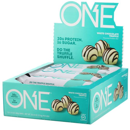 One Brands, One Bar, White Chocolate Truffle, 12 Bars, 2.12 oz (60 g) Each Review