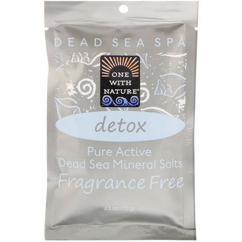 One with Nature, Dead Sea Spa, Mineral Salts, Detox, Fragrance Free, 2.5 oz (70 g) Review