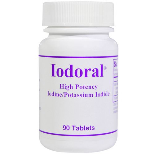 Optimox, Iodoral, Iodine/Potassium Iodide, 90 Tablets Review