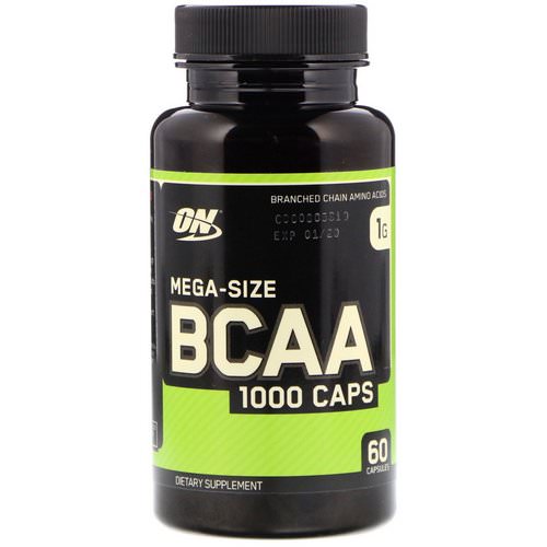 Optimum Nutrition, BCAA 1000 Caps, Mega-Size, 1 g, 60 Capsules Review
