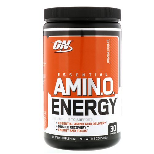 Optimum Nutrition, Essential Amin.O. Energy, Orange Cooler, 9.5 oz (270 g) Review