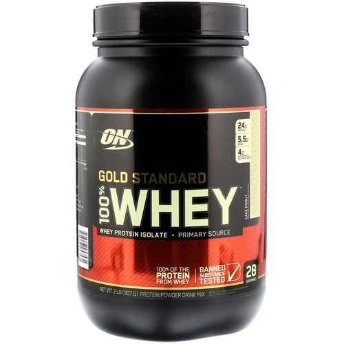 Optimum Nutrition, Gold Standard, 100% Whey, Cake Donut, 2 lbs (907 g) Review