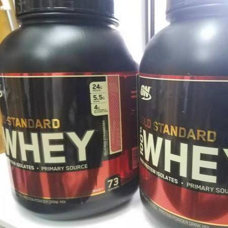 Optimum Nutrition, Gold Standard, 100% Whey, Delicious Strawberry, 2 lb (909 g) Review