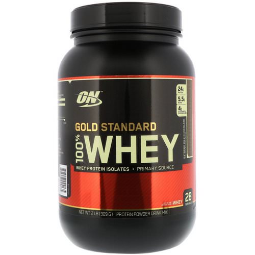Optimum Nutrition, Gold Standard 100% Whey, Extreme Milk Chocolate, 2 lbs (909 g) Review