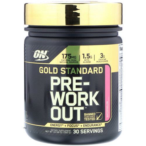 Optimum Nutrition, Gold Standard, Pre-Workout, Watermelon, 10.58 oz (300 g) Review