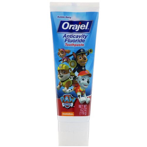 Orajel, Paw Patrol Anticavity Fluoride Toothpaste, Bubble Berry, 4.2 oz (119 g) Review